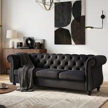 Load image into Gallery viewer, Emily Velvet 3 Seater Sofa – Black