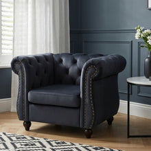 Load image into Gallery viewer, Emily Velvet Occasional Chair - Black