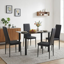 Load image into Gallery viewer, Benjamin 5 Piece 1.2m Dining Set - Black