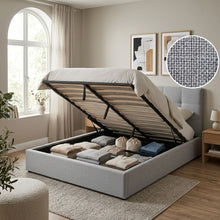 Load image into Gallery viewer, Kano Queen Gas Lift Bed Frame - Grey