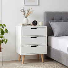 Load image into Gallery viewer, Drew Bedside Table - Maple &amp; White