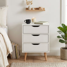 Load image into Gallery viewer, Drew Bedside Table - Maple &amp; White