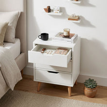 Load image into Gallery viewer, Drew Bedside Table - Maple &amp; White