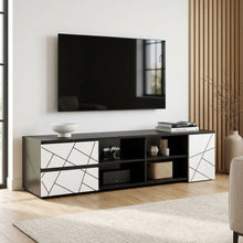 Load image into Gallery viewer, Dustin 1.5m Entertainment Unit - Oak Grey + White
