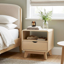 Load image into Gallery viewer, Fredy Bedside Table - Natural Oak