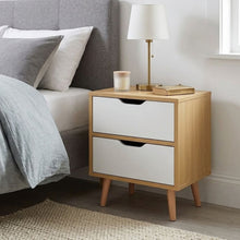 Load image into Gallery viewer, LOY Bedside Table - Maple + White