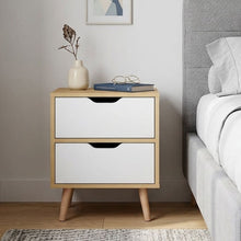 Load image into Gallery viewer, LOY Bedside Table - Maple + White