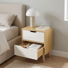 Load image into Gallery viewer, LOY Bedside Table - Maple + White