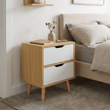 Load image into Gallery viewer, LOY Bedside Table - Maple + White