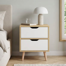 Load image into Gallery viewer, LOY Bedside Table - Maple + White