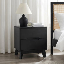 Load image into Gallery viewer, Zora 2 Drawer Bedside Table - Black