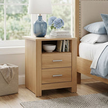 Load image into Gallery viewer, Olsen 2 Drawer Bedside Table - Oak