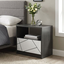 Load image into Gallery viewer, Dustin Bedside Table - Oak Grey + White