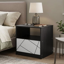 Load image into Gallery viewer, Dustin Bedside Table - Oak Grey + White