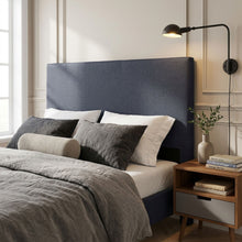 Load image into Gallery viewer, Planna Queen Upholstered Headboard - Dark Grey (0.162m³-6.0kg)