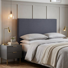 Load image into Gallery viewer, Planna Queen Upholstered Headboard - Dark Grey (0.162m³-6.0kg)