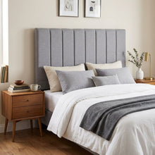 Load image into Gallery viewer, Linesta Queen Upholstered Headboard - Light Grey
