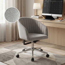 Load image into Gallery viewer, Morgan Velvet Office Chair - Light Grey