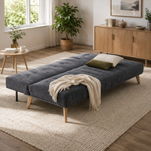 Load image into Gallery viewer, 22998-Homer 3 Seater Sofa Bed - Dark Grey 202605163