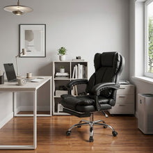 Load image into Gallery viewer, Paxton Office Chair with Footrest - Black