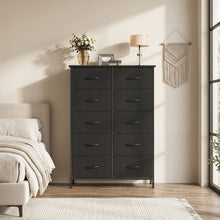 Load image into Gallery viewer, Natalia 10 Drawers Tallboy - Dark Grey