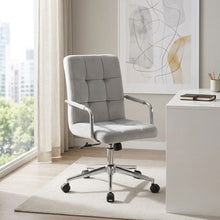Load image into Gallery viewer, Eliezer Velvet Office Chair - Light Grey (0.188m - 10.0kg)