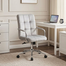 Load image into Gallery viewer, Eliezer Velvet Office Chair - Light Grey (0.188m - 10.0kg)