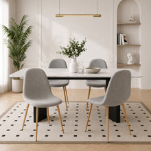 Load image into Gallery viewer, Arlo Linen Dining Chair - Set of 4 - Light Grey