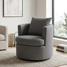 Load image into Gallery viewer, Luva Linen Swivel Armchair - Dark Grey