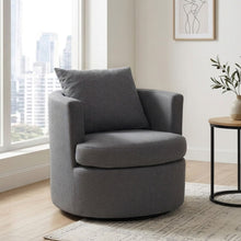 Load image into Gallery viewer, Luva Linen Swivel Armchair - Dark Grey