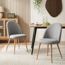Load image into Gallery viewer, Wyatt Linen Dining Chair - Set of 2 - Light Grey