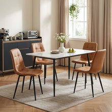 Load image into Gallery viewer, David PU Leather Dining Chair - Set of 4 - Orange