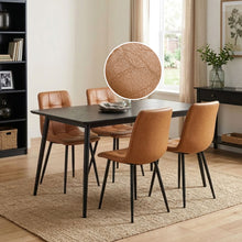 Load image into Gallery viewer, David PU Leather Dining Chair - Set of 4 - Orange