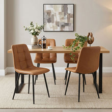Load image into Gallery viewer, David PU Leather Dining Chair - Set of 4 - Orange