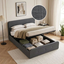 Load image into Gallery viewer, Novi Queen Gas Lift Bed Frame - Dark Grey