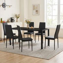 Load image into Gallery viewer, Samuel 7 Piece 1.6m Dining Set - Black