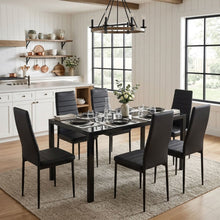 Load image into Gallery viewer, Samuel 7 Piece 1.6m Dining Set - Black