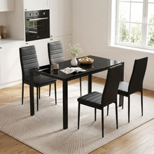 Load image into Gallery viewer, Samuel 5 Piece 1.4m Dining Set - Black