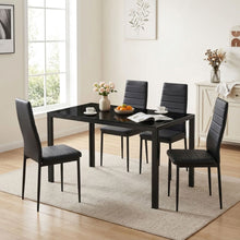 Load image into Gallery viewer, Samuel 5 Piece 1.4m Dining Set - Black