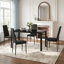 Load image into Gallery viewer, Samuel 5 Piece 1.4m Dining Set - Black