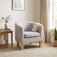 Load image into Gallery viewer, Ryan Linen Armchair - Light Grey (0.216m - 11.5kg)