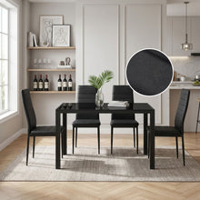 Load image into Gallery viewer, Samuel 5 Piece 1.2m Dining Set - Black
