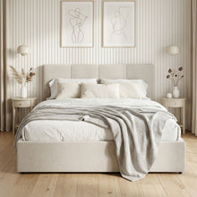 Load image into Gallery viewer, Elevon Queen Gas Lift Bed Frame - Linen Grey