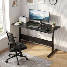 Load image into Gallery viewer, Hector 140cm Height-Adjustable Computer Desk - Black