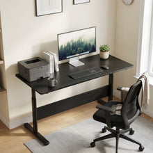 Load image into Gallery viewer, Hector 140cm Height-Adjustable Computer Desk - Black