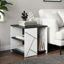 Load image into Gallery viewer, Dustin Side Table - Oak Grey + White