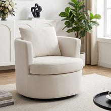 Load image into Gallery viewer, Luva Velvet Swivel Armchair - Cream