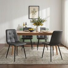 Load image into Gallery viewer, David PU Leather Dining Chair - Set of 4 - Grey