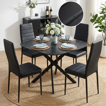 Load image into Gallery viewer, Ethan PU Leather Dining Chair - Set of 4 - Black