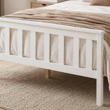 Load image into Gallery viewer, Andes double wooden bed frame - white